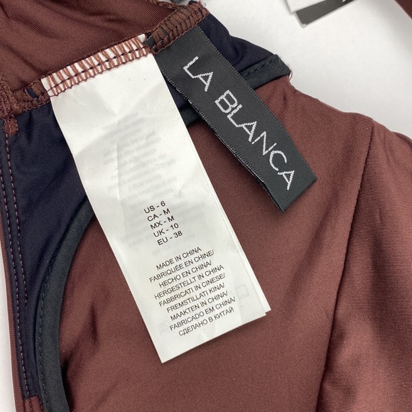 NWT La Blanca | Island Goddess Underwire Twist Bikini Top Java 6 - Picture 7 of 7